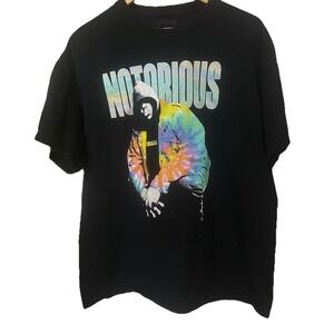 Notorious B.I.G Men's XL Black Biggie Tye-Dye T-Shirt